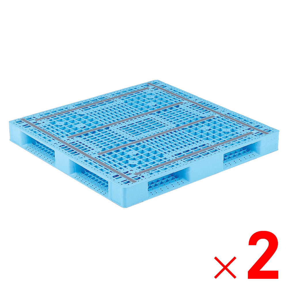 【法人限定】サンコー パレット D4-112116 ライトブルー 813055-01 ×2個 セット販売 【メーカー直送・代引不可・置配不可】