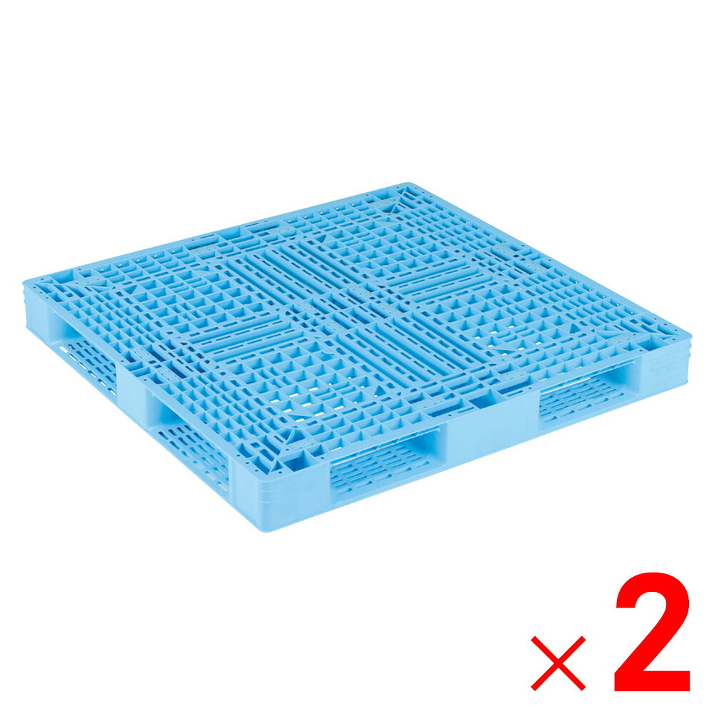 【法人限定】サンコー パレット D4-112116-2 ライトブルー 813058-00 ×2個 セット販売 【メーカー直送・代引不可・置配不可】