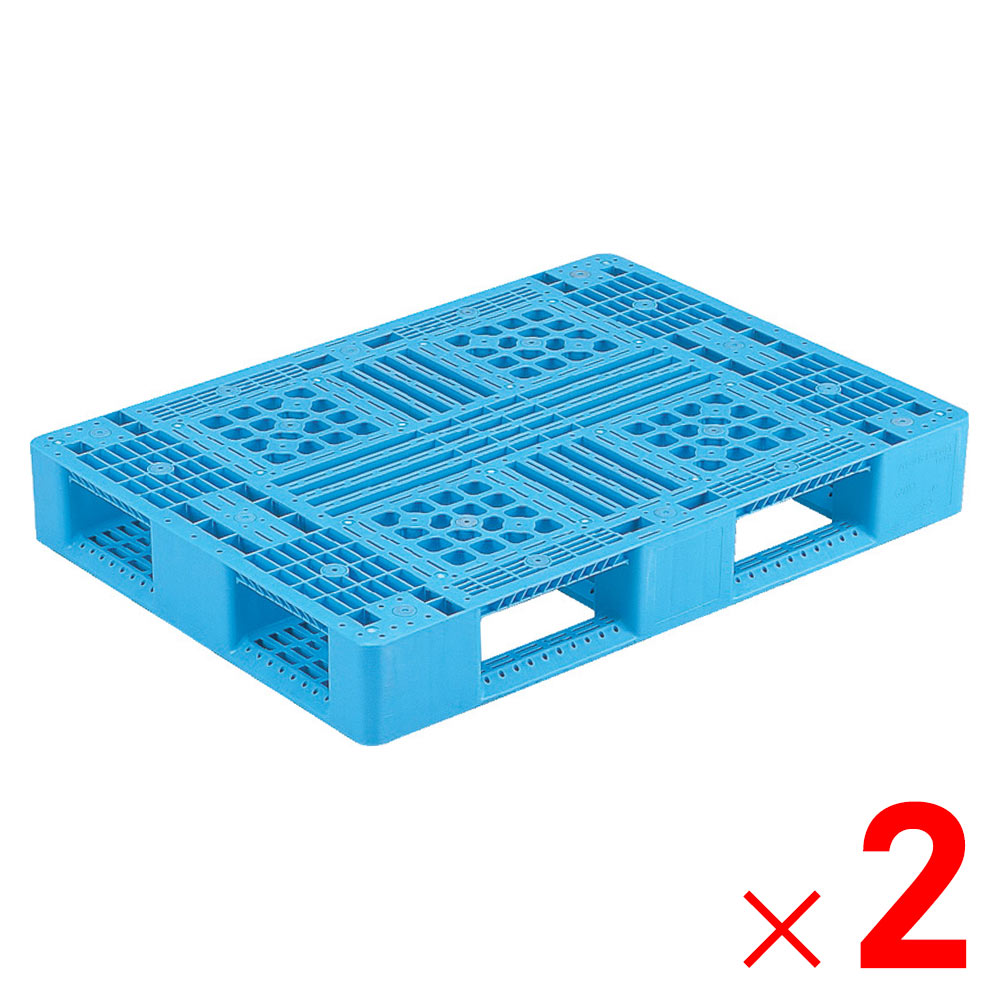 【法人限定】サンコー パレット D4-811 ライトブルー 808801-00 ×2個 セット販売 【メーカー直送・代引不可・置配不可】