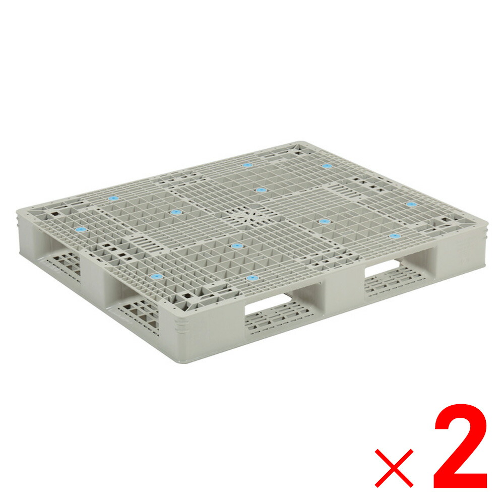 【法人限定】サンコー パレット GT-1012D4 Aグレー 845001-00 ×2個 セット販売 【メーカー直送・代引不可・置配不可】