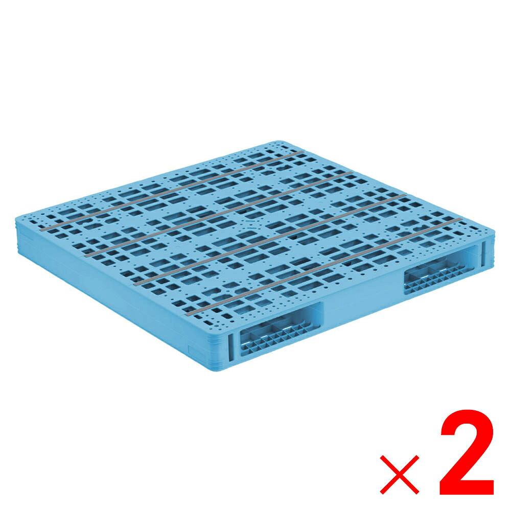 【法人限定】サンコー パレット R2-1313-2 ライトブルー 816950-01 ×2個 セット販売 【メーカー直送・代引不可・置配不可】
