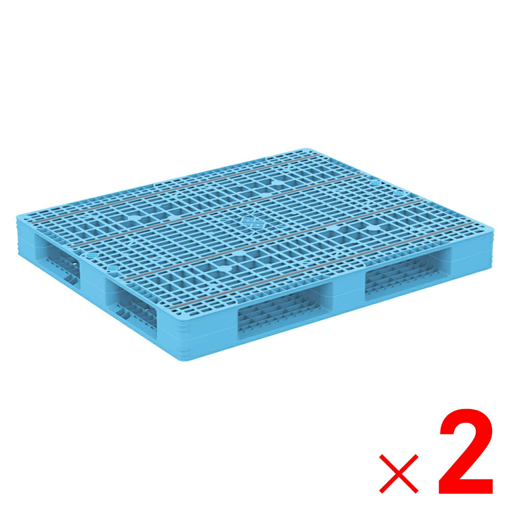 【法人限定】サンコー パレット R4-1012-8 ライトブルー 812358-01 ×2個 セット販売 【メーカー直送・代引不可・置配不可】