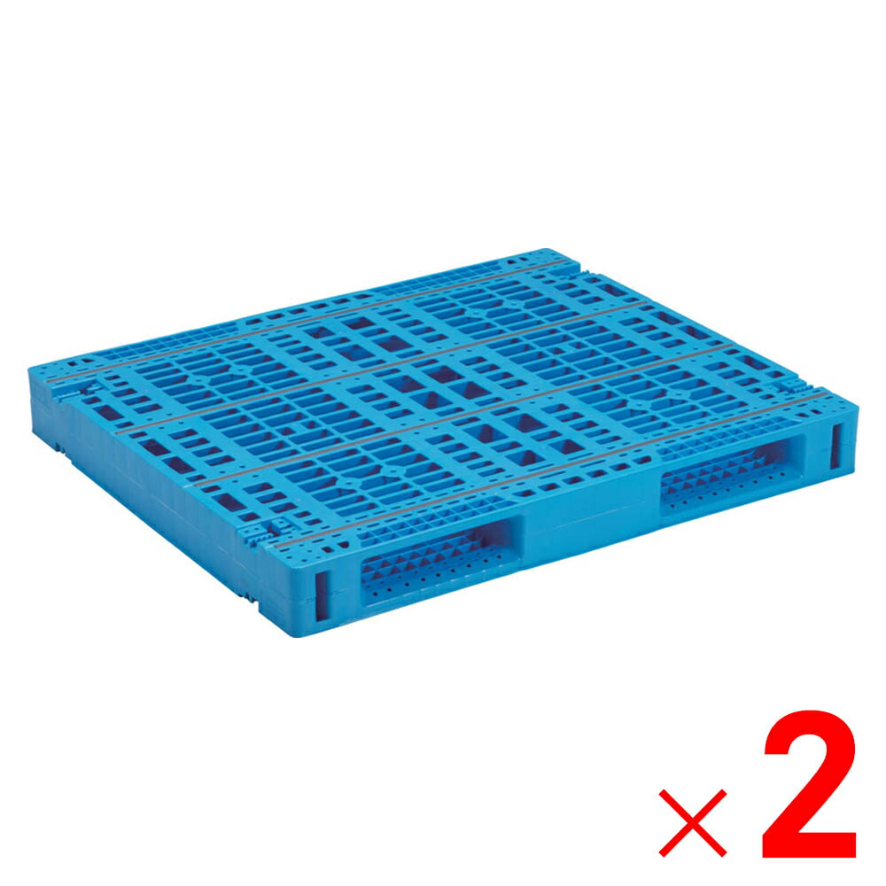 【法人限定】サンコー パレット R2-1012-4 ライトブルー 812352-01 ×2個 セット販売 【メーカー直送・代引不可・置配不可】