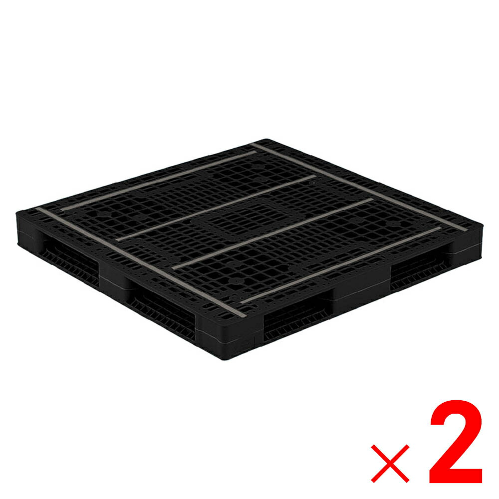【法人限定】サンコー パレット R4-112116 再生ブラック 813054-01 ×2個 セット販売 【メーカー直送・代引不可・置配不可】
