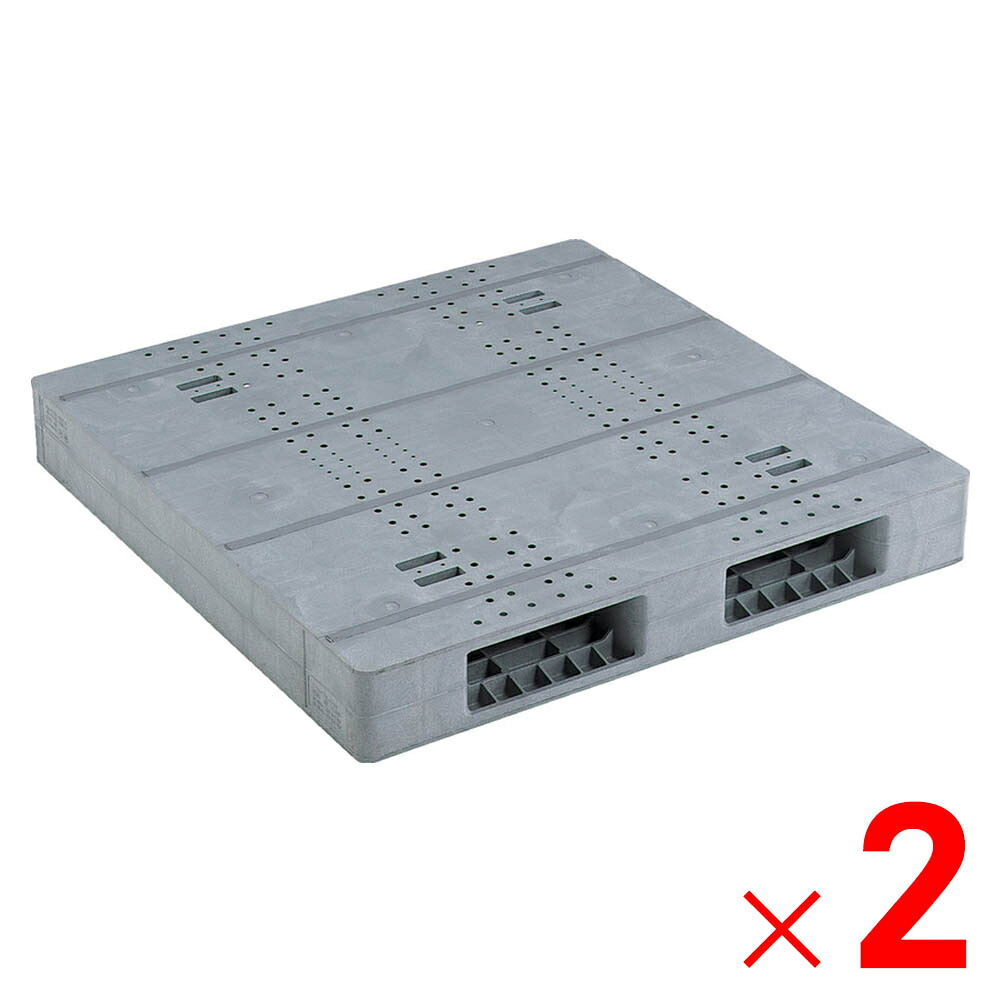 【法人限定】サンコー パレット R2-1111F-8 ライトグレー 812128-01 ×2個 セット販売 【メーカー直送・代引不可・置配不可】