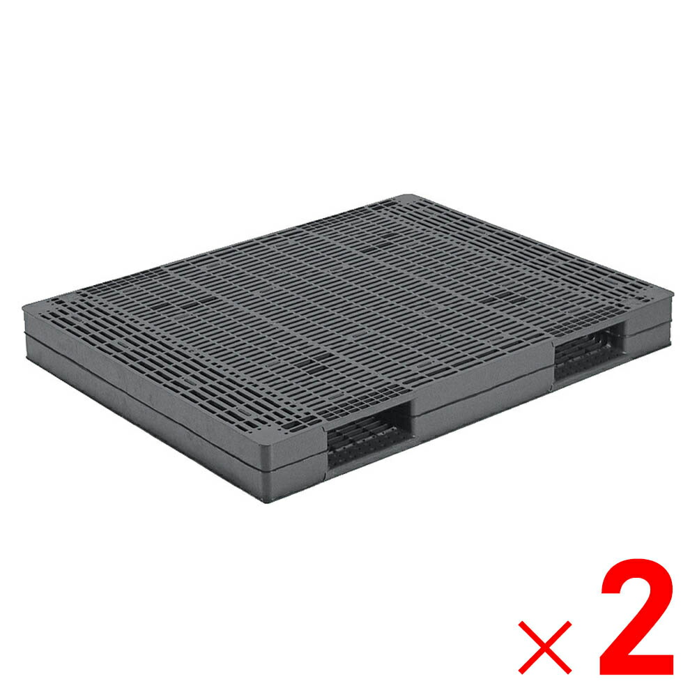 【5月10日限定！最大100％ポイントバック】<br>【法人限定】サンコー パレット R-1114-2 グレー 816305-01 ×2個 セット販売 【メーカー直送・代引不可・置配不可】