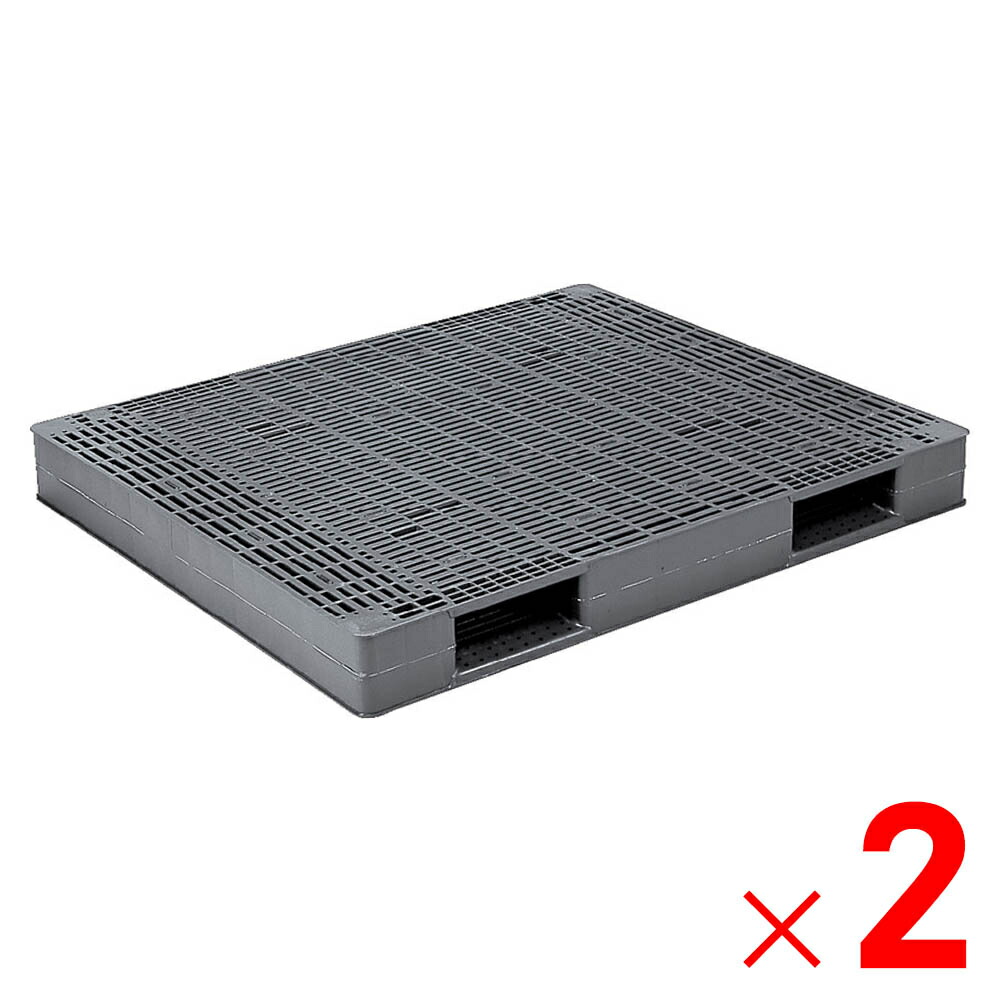 【5月10日限定！最大100％ポイントバック】<br>【法人限定】サンコー パレット R-1214 グレー 816306-01 ×2個 セット販売 【メーカー直送・代引不可・置配不可】