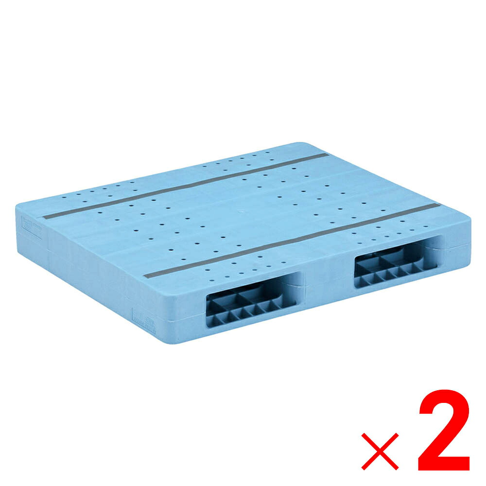 【法人限定】サンコー パレット R2-070085F ライトブルー 812250-01 ×2個 セット販売 【メーカー直送・代引不可・置配不可】