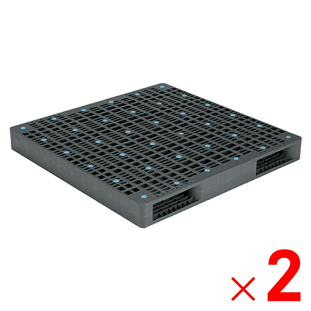 【5月10日限定！最大100％ポイントバック】<br>【法人限定】サンコー パレット R2-145145 グレー 821000-01 ×2個 セット販売 【メーカー直送・代引不可・置配不可】