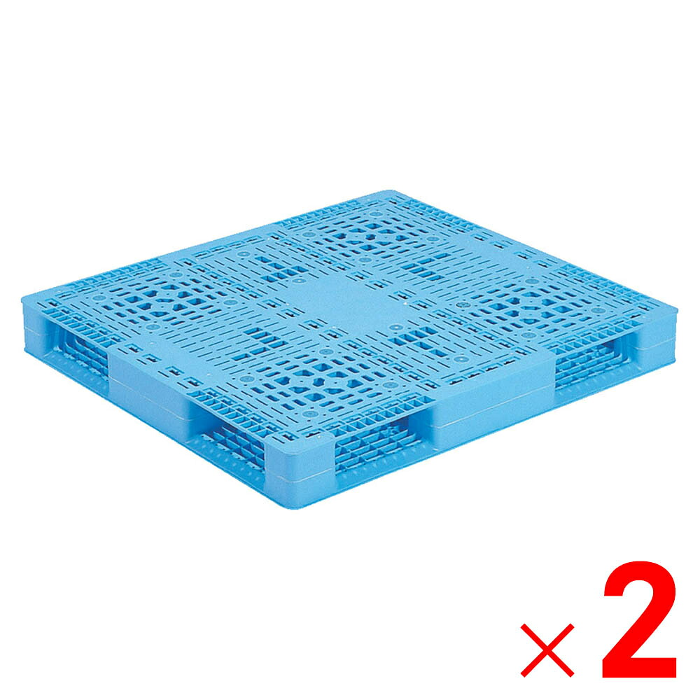 【法人限定】サンコー パレット R4-1011 ライトブルー 812007-01 ×2個 セット販売 【メーカー直送・代引不可・置配不可】