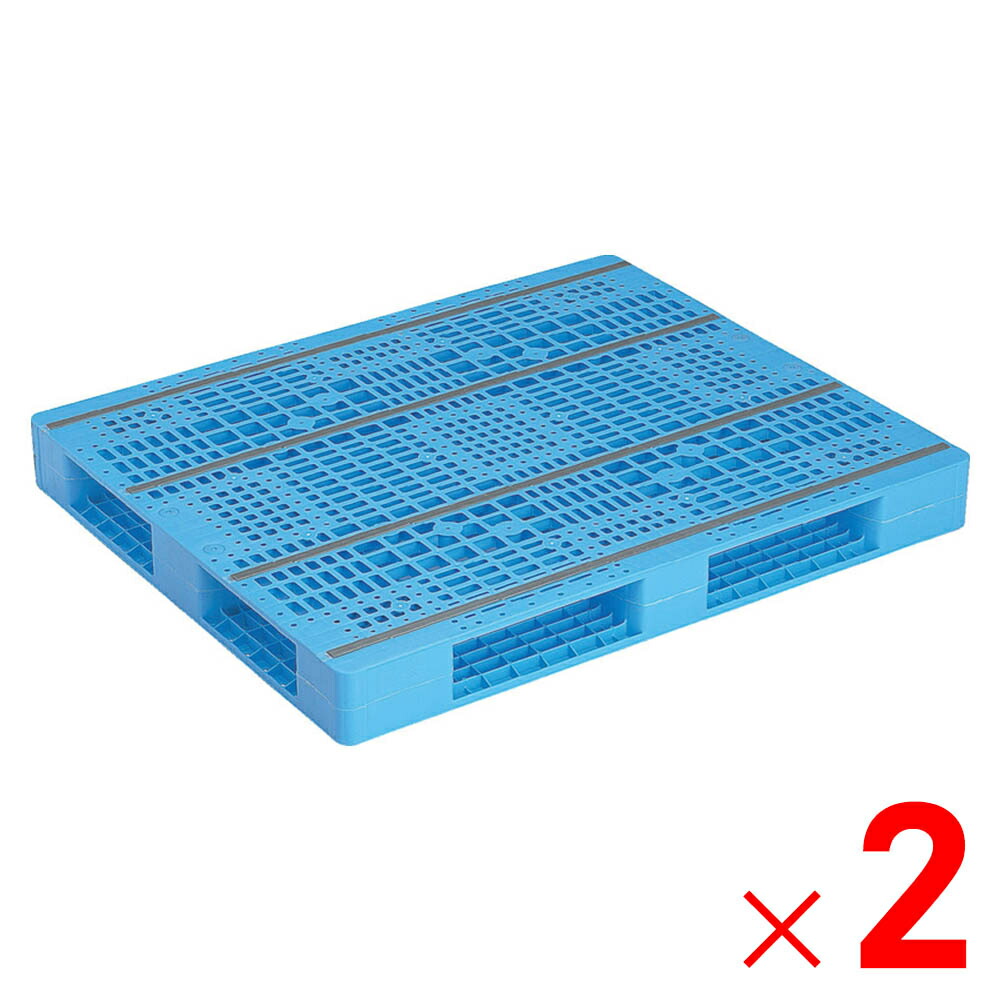 【法人限定】サンコー パレット R4-1012-2 ライトブルー 812059-01 ×2個 セット販売 【メーカー直送・代引不可・置配不可】