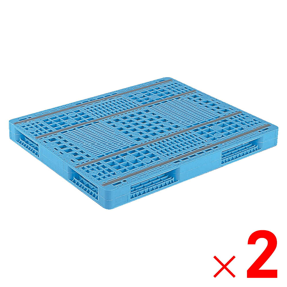 【法人限定】サンコー パレット R4-1012-3 ライトブルー 812089-01 ×2個 セット販売 【メーカー直送・代引不可・置配不可】