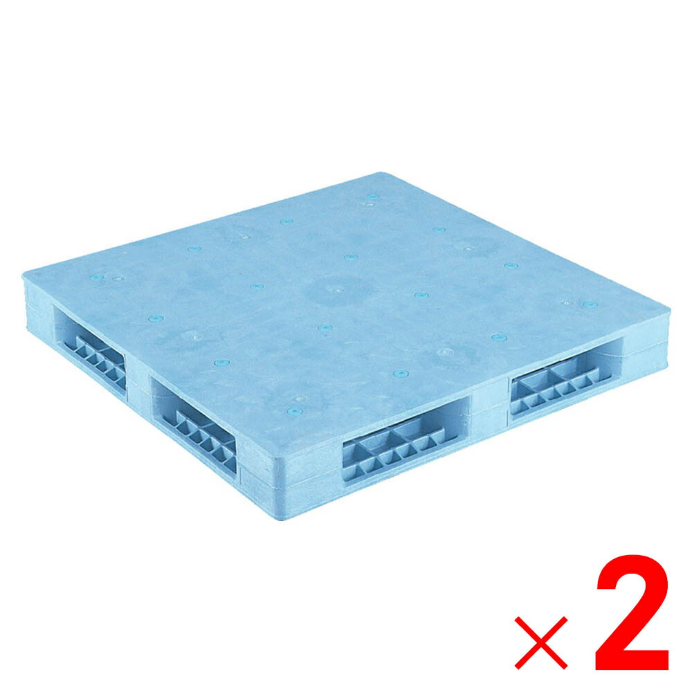 【5月10日限定！最大100％ポイントバック】<br>【法人限定】サンコー パレット R4-1111F ライトブルー 812151-01 ×2個 セット販売 【メーカー直送・代引不可・置配不可】