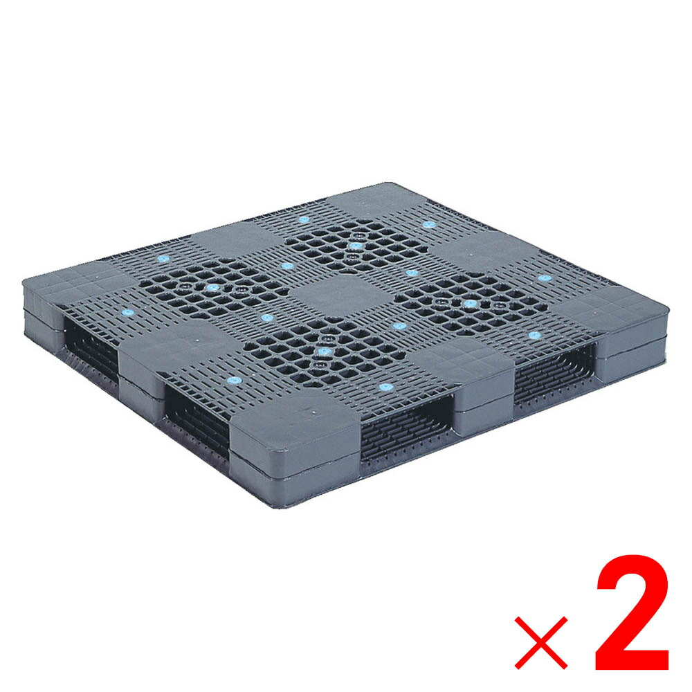 【5月10日限定！最大100％ポイントバック】<br>【法人限定】サンコー パレット R4-1112 グレー 813002-01 ×2個 セット販売 【メーカー直送・代引不可・置配不可】
