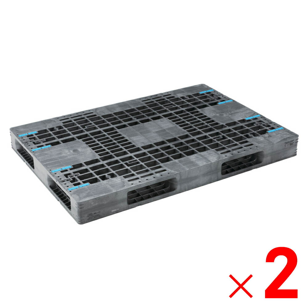 【5月10日限定！最大100％ポイントバック】<br>【法人限定】サンコー パレット R4-115165F グレー 813204-01 ×2個 セット販売 【メーカー直送・代引不可・置配不可】