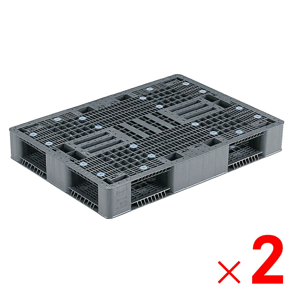 【法人限定】サンコー パレット R4-811-2 グレー 808806-00 ×2個 セット販売 【メーカー直送・代引不可・置配不可】