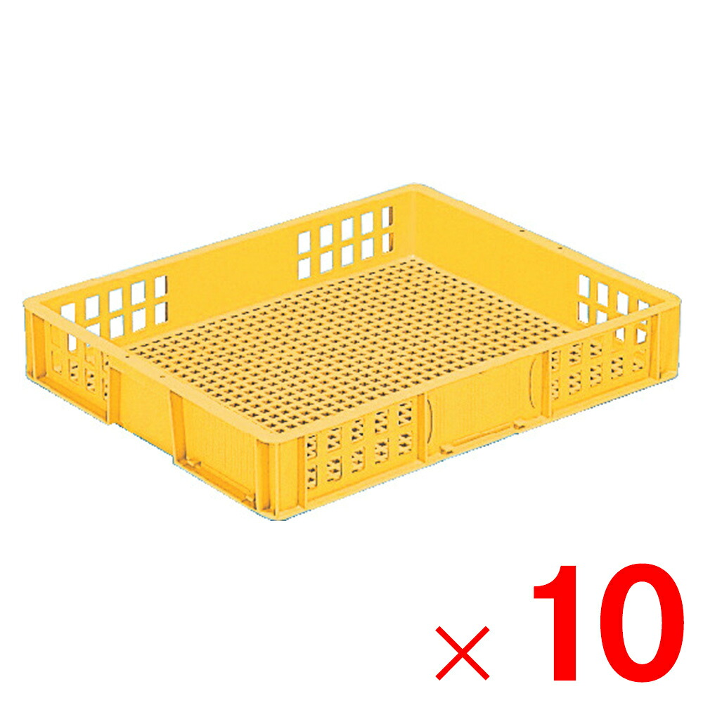 【法人限定】サンコー サンテナー B#17FC MM イエロー 101708-00 ×10個 セット販売 【メーカー直送・代引不可・置配不可】