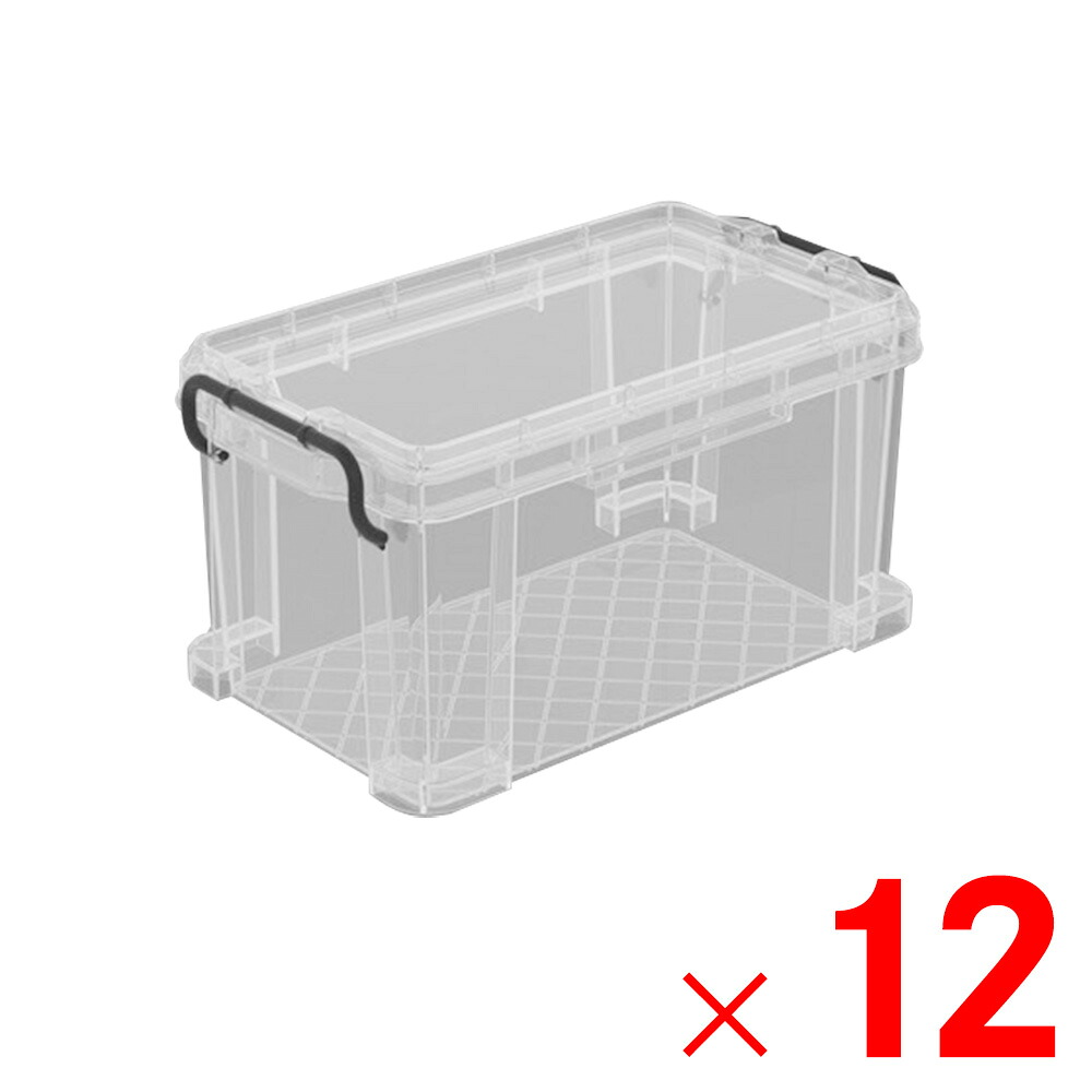 【法人限定】サンコー エコンボックス #11Ｈ セット 透明/ブラック 200784-01 ×12個 セット販売 【メーカー直送・代引不可・置配不可】