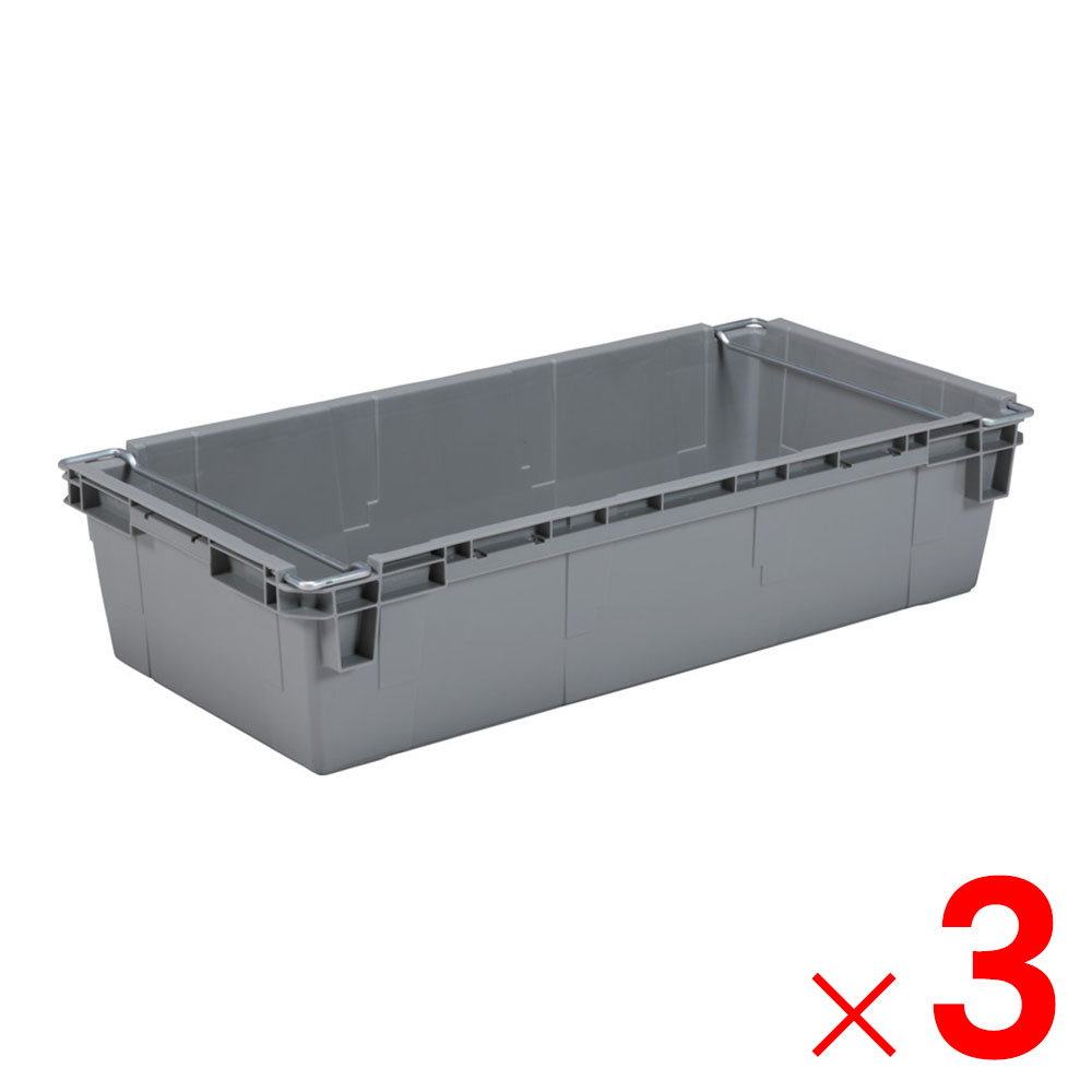 【法人限定】サンコー サンバケット #120NC ハンドル付 孔無 ライトグレー 212003-01×3個 セット販売 【メーカー直送・代引不可・置配不可】|Arclands Online 支店