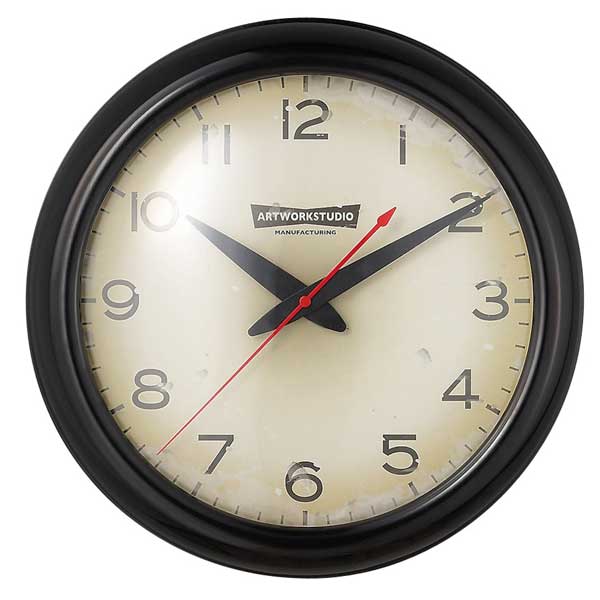 ◆特選!ポイント5倍!◆ARTWORKSTUDIO(アートワークスタジオ)ウォールクロック TK-2071 BK/VIFranklin-clock フランクリンクロック|La mia Vita