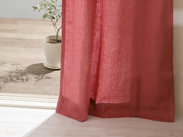◆只今！ポイント10倍！◆DDintex(ディーディーインテックス）Curtain【カーテン】Natura（ナトゥーラ）　色：COR（コーラル）　100&times;178　【interiorカーテン】｜La mia Vita 12,870円