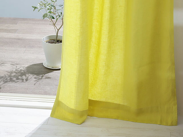 ◆只今!ポイント10倍!◆DDintex(ディーディーインテックス)Curtain【カーテン】Natura(ナトゥーラ) 色:LM(レモン) 100×178 【interiorカーテン】|La mia Vita
