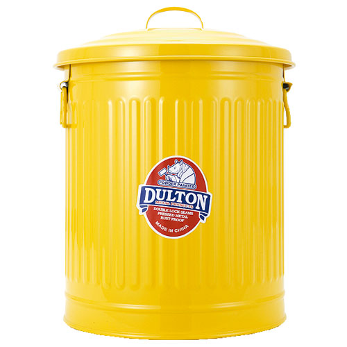 ／新生活へポイント5倍！／ DULTON(ダルトン) おしゃれなガーベージカン Garbage can 　色：イエロー サイズ：L