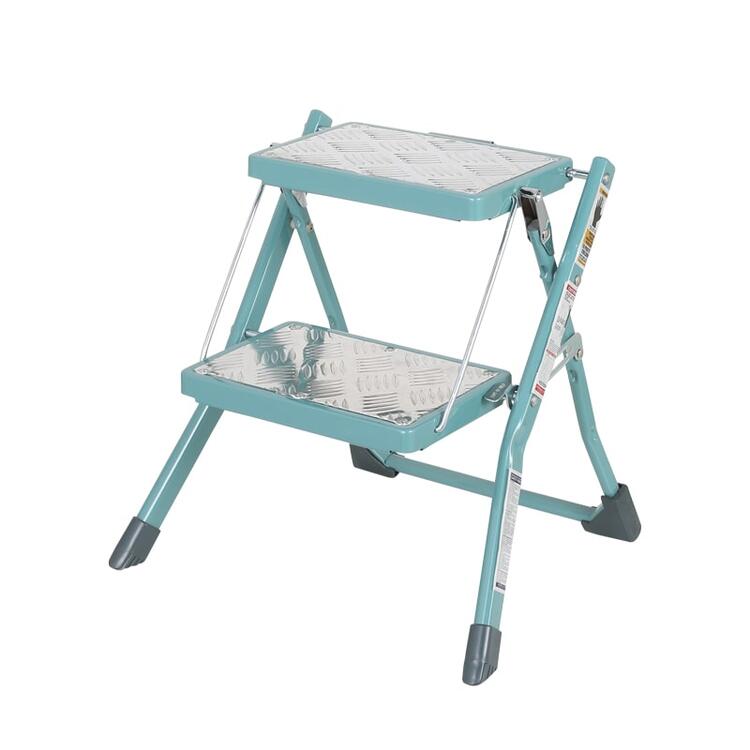 ◆只今！ポイント10倍！◆DULTON(ダルトン)２段踏み台 FOLDING 2-STEPS ladder100-271　色：グレーグリーン｜La mia Vita