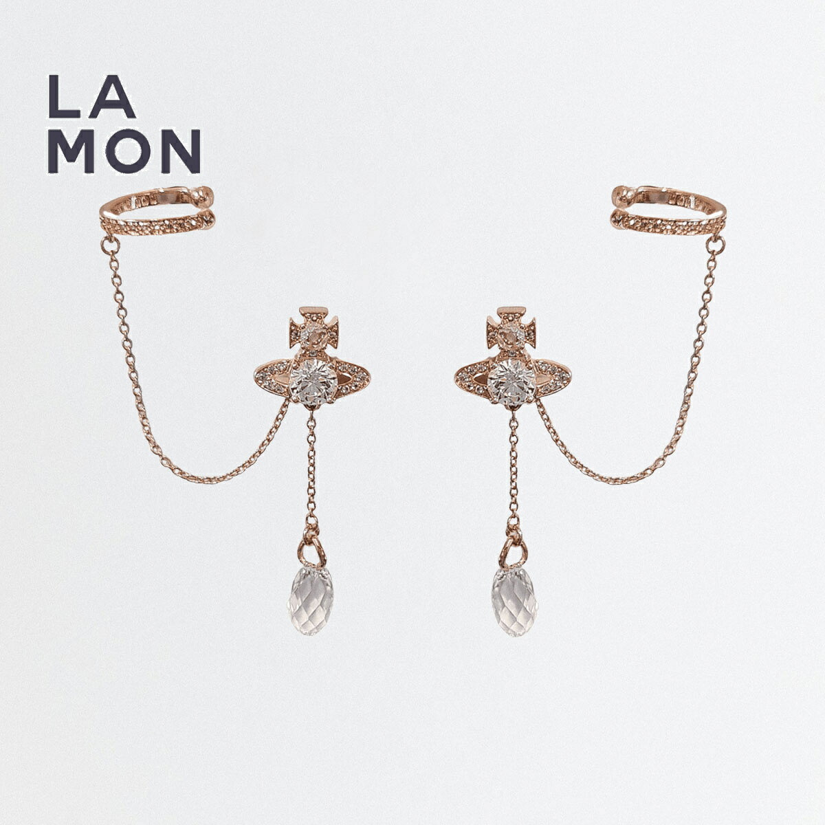 ヴィヴィアン ウエストウッド ピアス Vivienne Westwood Henriette EARRINGS メタル ピアス ROSE GOLD ローズ ゴールド系|LAMONBOUTIQUE店
