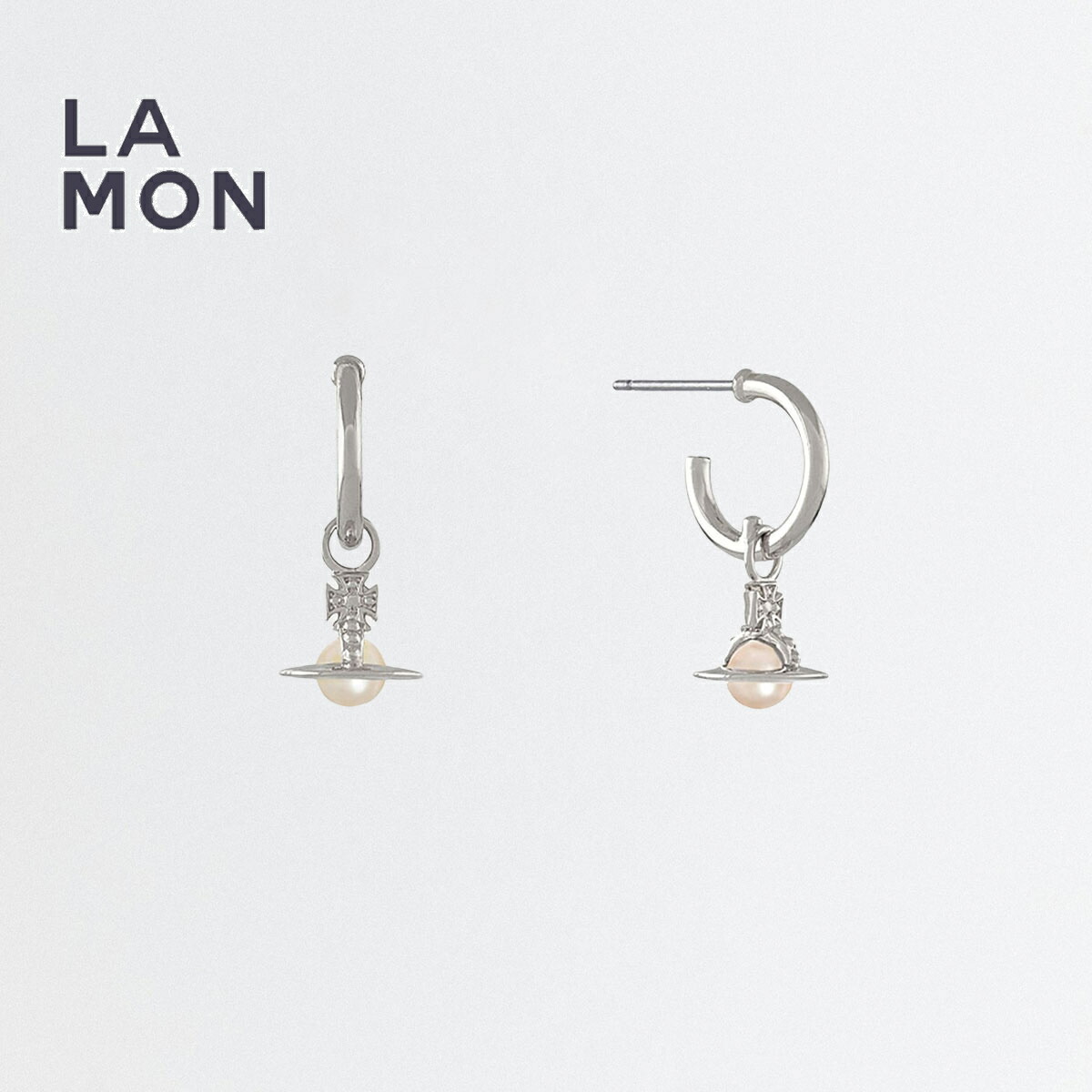 アクセサリー vivienne westwood OCTAVIE EARRINGS SV925 Vivienne Westwood Platinum / Pink, Cz Octavie Recycled