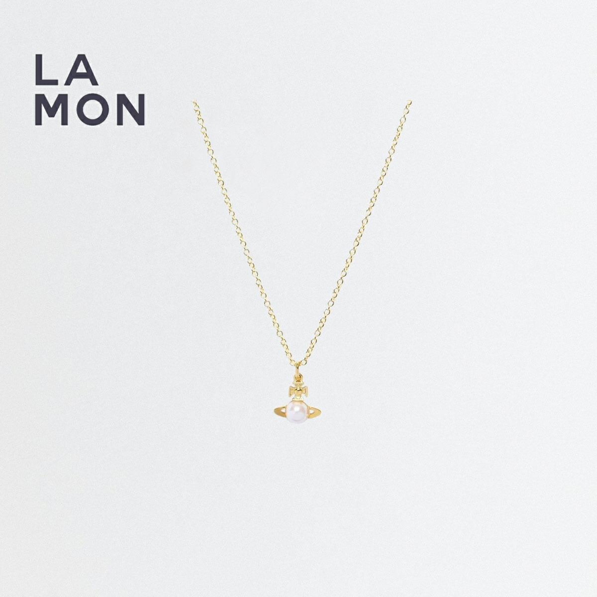 ヴィヴィアン ウエストウッド ネックレス Vivienne Westwood Balbina Pendant メタル スワロフスキー グラス パール ネックレス Gold ゴールド系