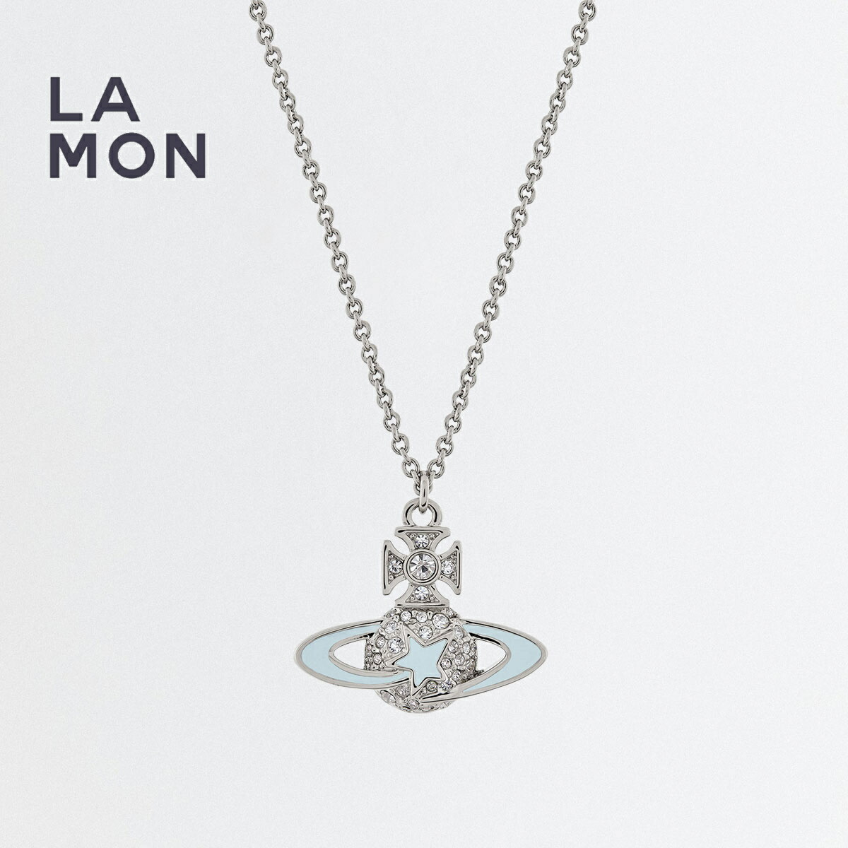 ヴィヴィアン ウエストウッド ネックレス Vivienne Westwood DARLENE Pendant メタル スター ネックレス SILVER/BLUE シルバー/ブルー系
