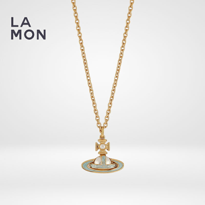 ヴィヴィアン ウエストウッド ネックレス Vivienne Westwood SIMONETTA BAS RELIEF PENDANT メタル スワロフスキー グラス パール ネックレス GOLD ゴールド系