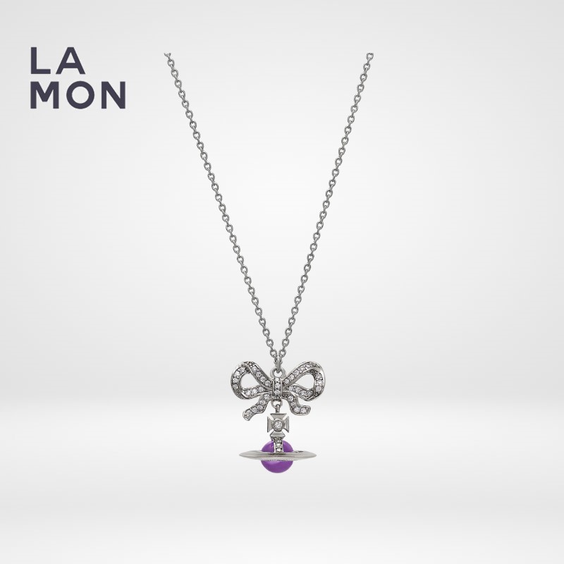 Vivienne Westwood クリスタルペンダント Vivienne Westwood Orb クリスタル ネックレス | ピンク | FARFETCH JP