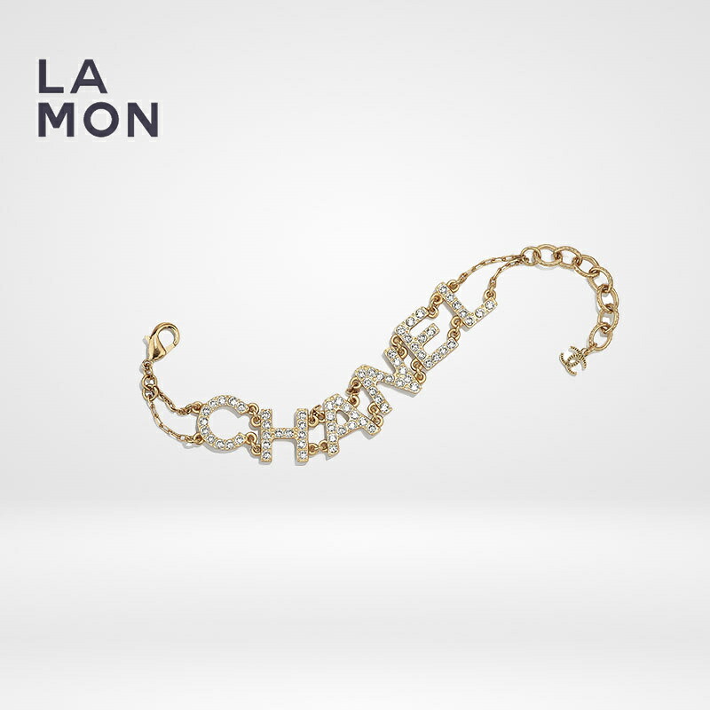 【新品】シャネル ブレスレット CHANEL BRACELET AB3401 ココマーク メタル ストラス ブレスレット GOLD ゴールド系｜LAMONBOUTIQUE店