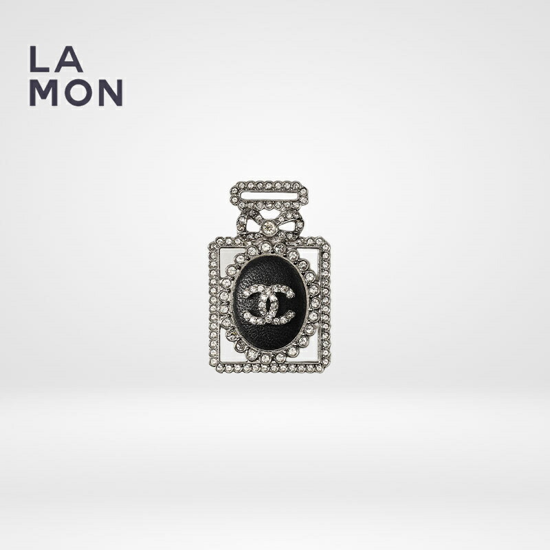【新品】シャネル ブローチ CHANEL BROOCH AB9257 ココマーク メタル ストラス レザー ブローチ GOLD/BLACK ゴールド/ブラック系
