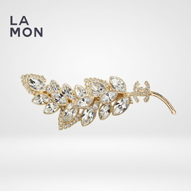 【新品】シャネル ブローチ CHANEL BROOCH ABA564 ココマーク メタル ストラス ブローチ GOLD ゴールド系