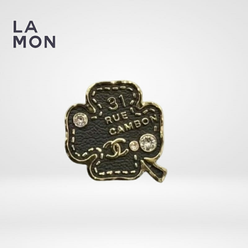 【新品】シャネル ブローチ CHANEL BROOCH ABA782 ココマーク メタル ブローチ GOLD/BLACK ゴールド/ブラック系