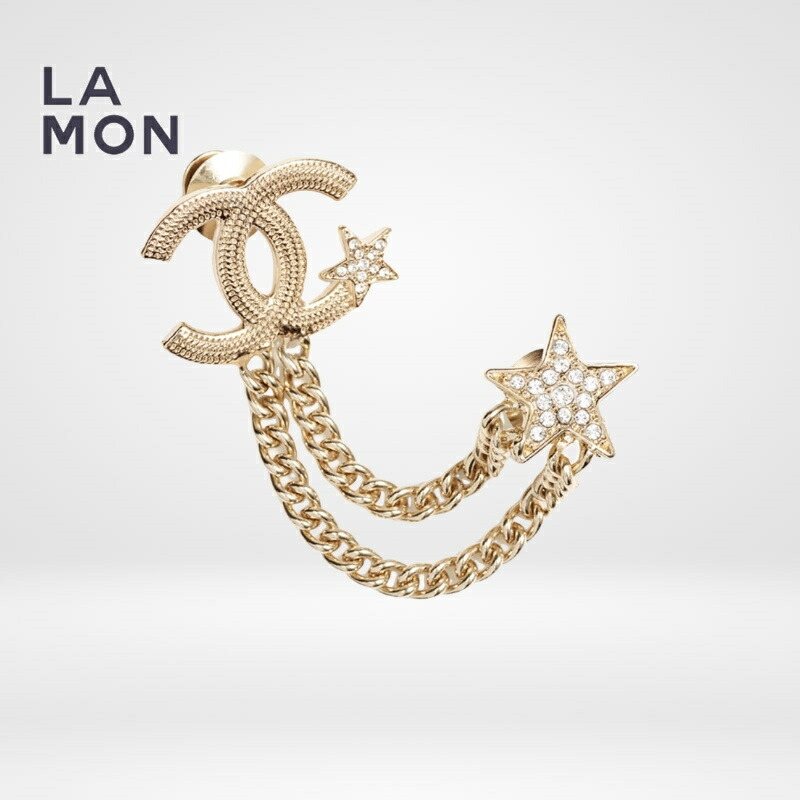 楽天市場】【20%OFF】 シャネル ブローチ CHANELロゴ シャンパン