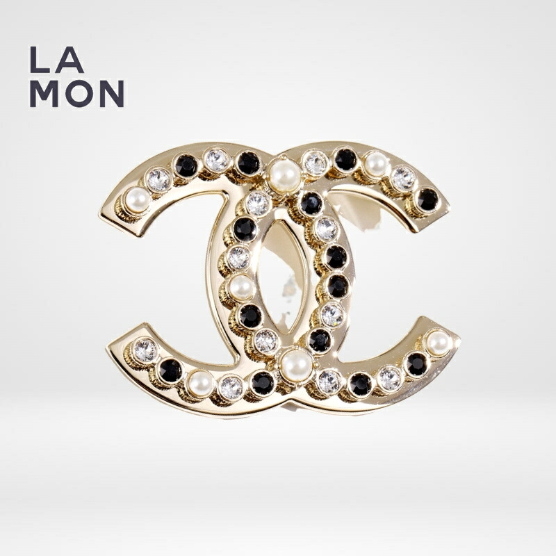 【新品】シャネル ブローチ CHANEL BROOCH ABC018 ココマーク メタル コスチューム パール ブローチ GOLD ゴールド系