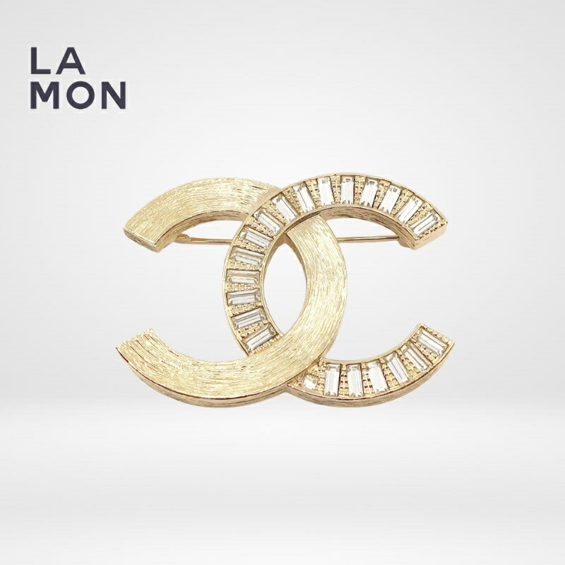 【新品】シャネル ブローチ CHANEL BROOCH ABD184 ココマーク メタル ストラス ブローチ GOLD ゴールド系