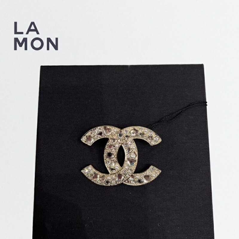 CHANEL CCロゴ ブローチ 黒と金 楽天市場】CHANEL シャネル CC ココマーク ロゴ GP ゴールド