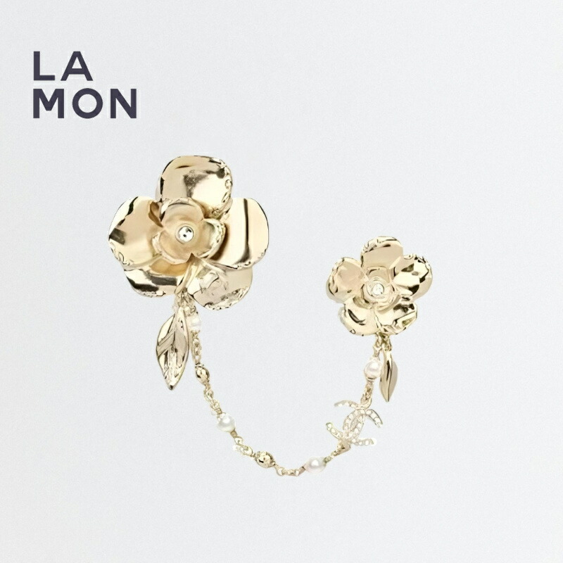 楽天市場】 シャネル【CHANEL】ヴィンテージ ブローチ ゴールド 金