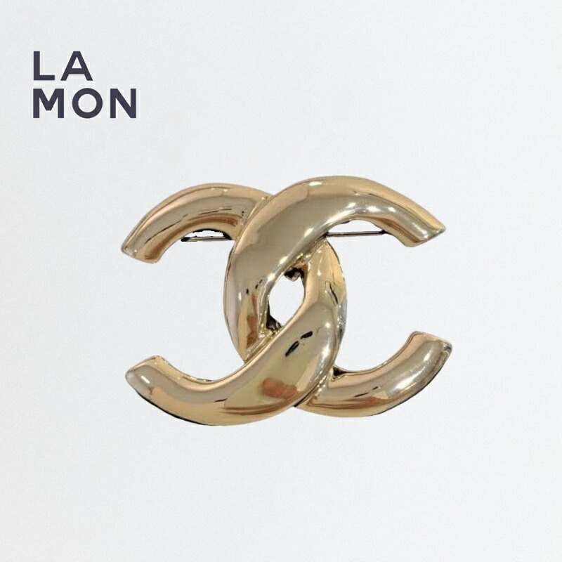 【新品】シャネル ブローチ CHANEL BROOCH ABF605 ココマーク メタル ブローチ GOLD ゴールド系