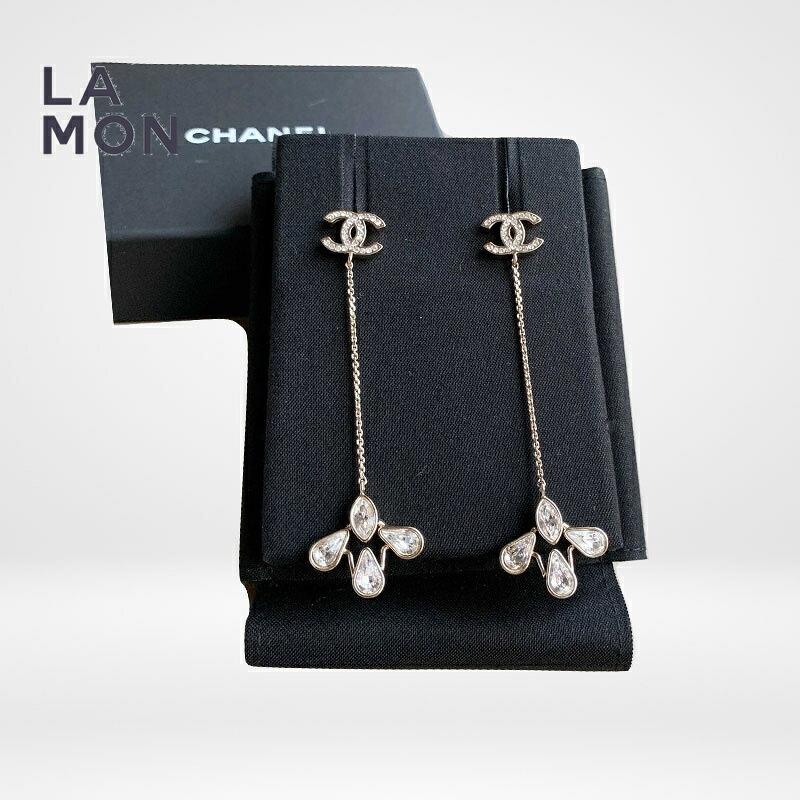 【新品】シャネル ピアス CHANEL EARRINGS AB2380 ココマーク メタル ストラス ピアス GOLD ゴールド系