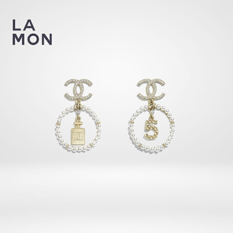 【新品】シャネル ピアス CHANEL EARRINGS AB2921 ココマーク メタル ストラス コスチューム パール ピアス GOLD ゴールド系|LAMONBOUTIQUE店