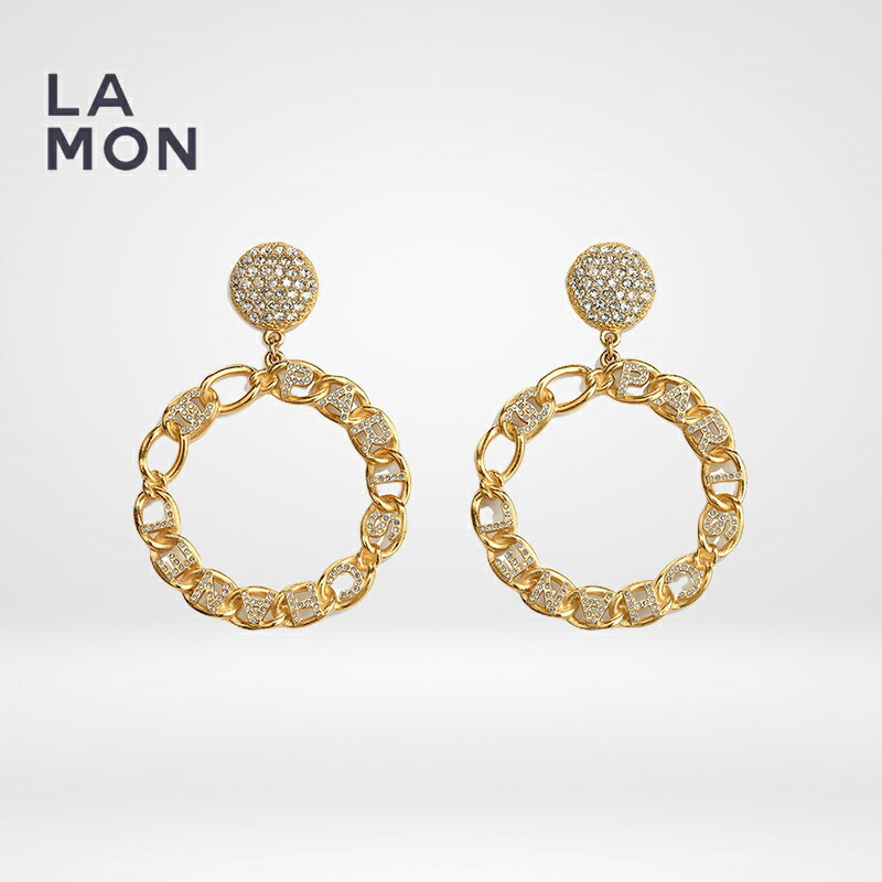 【新品】シャネル ピアス CHANEL EARRINGS AB4265 ココマーク メタル ストラス ピアス GOLD ゴールド系|LAMONBOUTIQUE店