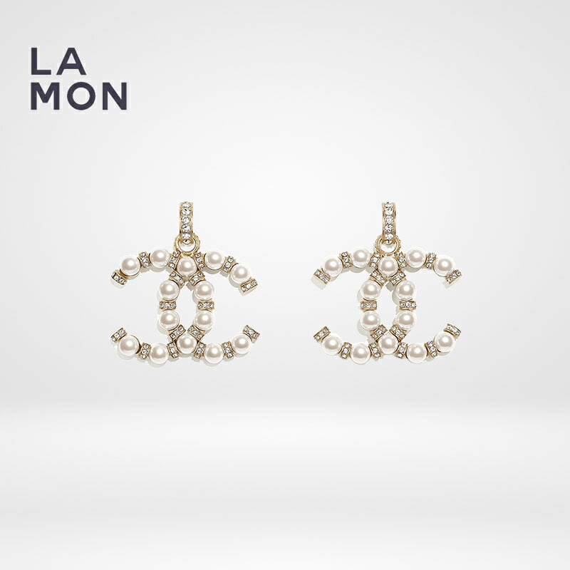 【新品】シャネル ピアス CHANEL EARRINGS AB5634 ココマーク メタル ストラス コスチューム パール ピアス GOLD ゴールド系