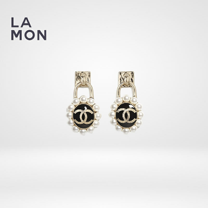 【新品】シャネル ピアス CHANEL EARRINGS AB6482 ココマーク メタル コスチューム パール ピアス GOLD/BLACK ゴールド/ブラック系