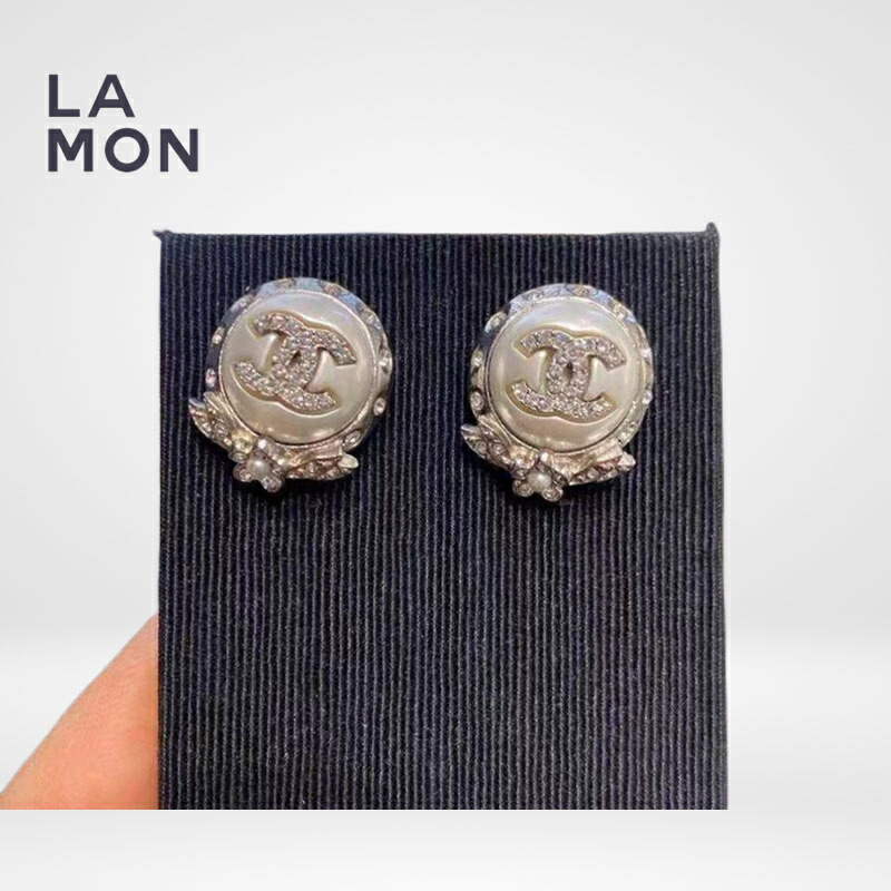 【新品】シャネル ピアス CHANEL EARRINGS AB6931 ココマーク メタル ストラス コスチューム パール ピアス SILVER シルバー系